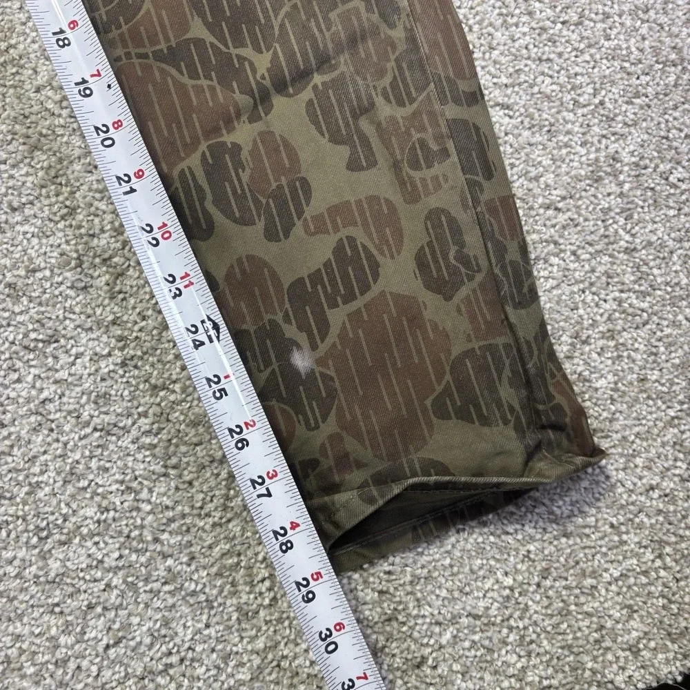 RGT Pants Mens 32x30 Green Camo Officer Trouser Slim Taper Chino USA